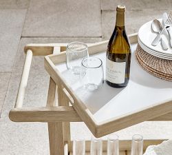 Saratoga Outdoor Rolling Bar Cart (35")