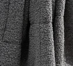 Sport Luxe Cozy Teddy Faux Fur Oversized Throw