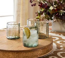 Hammered Café Drinking Glasses