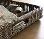 Handwoven Wicker Rectangular Serving Tray