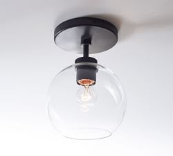 Reagan Glass Flush Mount (8")