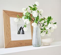 Faux White Viburnum Branch