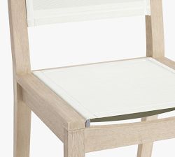 Indio Eucalyptus &amp; Mesh Outdoor Dining Chair