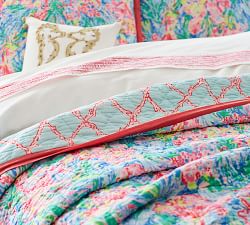 Lilly Pulitzer Fan Sea Pants Reversible Quilt &amp; Shams