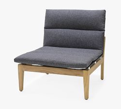 Miami Outdoor Teak 5-Piece Side Chair Seating Set with Coffee Table