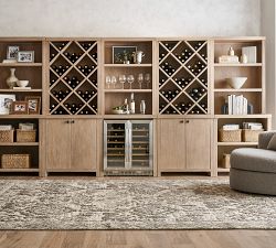 Modern Farmhouse 170" Grand Wine Storage with Cabinets