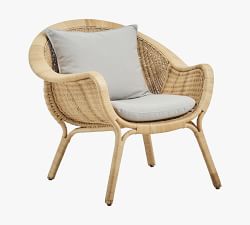 Nanna Ditzel Madame Rattan Outdoor Lounge Chair
