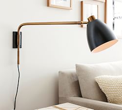 Reese Articulating Arm Plug-in Sconce (14')