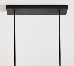 Remington Iron Linear Lantern Chandelier (42")