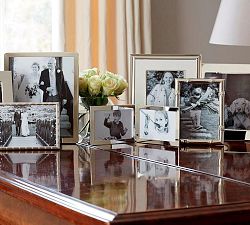 Silver Plated Wide Bamboo Picture Frame