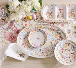 Spring Garden Stoneware Multi-Condiment Server