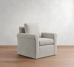 Cameron Modern Roll Arm Slipcovered Chair