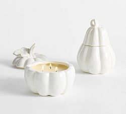 Ceramic Pumpkin Candle - Pumpkin Pie