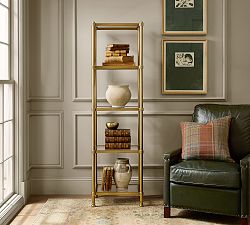 Everson Narrow Metal Bookcase (21")