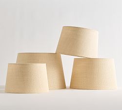 Gallery Burlap Tapered Drum Lamp Shade (14"-20'')