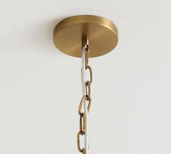 Kravet Medallion Linen Drum Pendant (24")