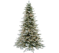 Lapland Faux Flocked Lit Christmas Tree