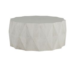 McCready Cast Stone Round Outdoor Coffee Table (40")