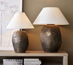 Saratoga Rustic Glass Table Lamp (22")