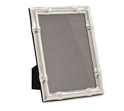 Silver Plated Wide Bamboo Picture Frame