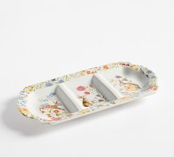 Spring Garden Stoneware Multi-Condiment Server