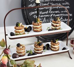 Gabriella Stoneware Tiered Platter Stand
