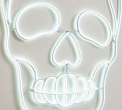 LED Skull Wall Art