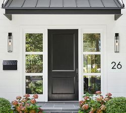 Manor Outdoor Glass &amp; Iron Cylinder Sconce (27")