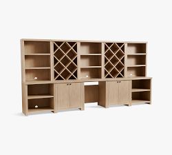 Pottery Barn Modern Farmhouse Wine Storage with Cabinets - Thumbnail 3