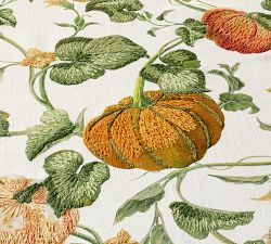 Rustic Pumpkin Table Throw