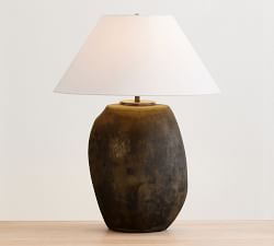 Saratoga Rustic Glass Table Lamp (22")
