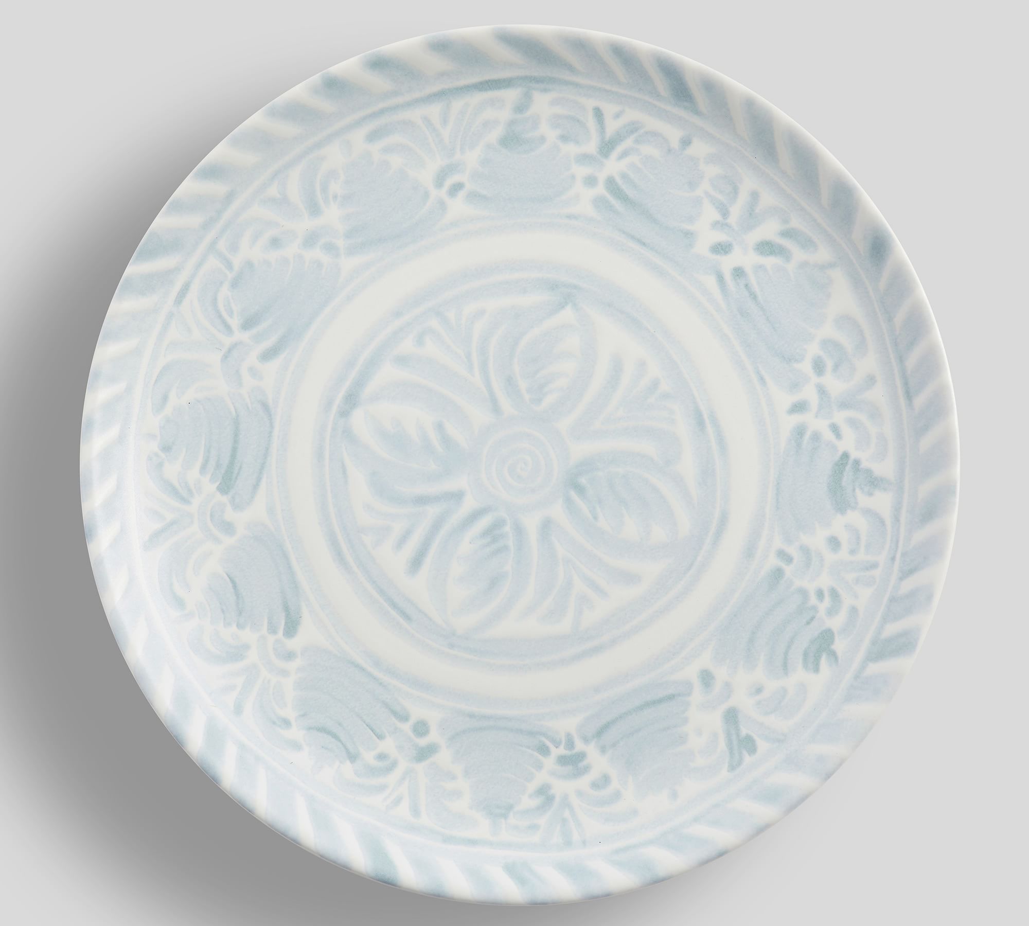 Chambray Tile Stoneware Dinner Plates - Set of 4 - Set of 4