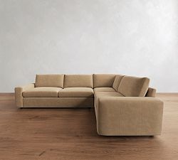 Sierra Leather 3-Piece Sectional (128")