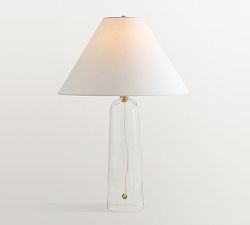 Marlo Clear Glass Table Lamp (26")