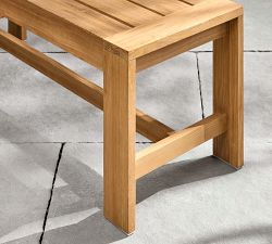 Malibu Teak Outdoor Dining Bench (48")