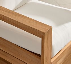 Malibu Teak Swivel Outdoor Lounge Chair