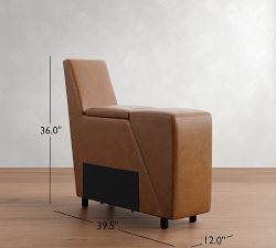 Big Sur Leather Storage Console