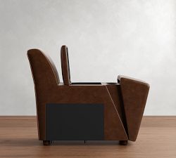 Turner Leather Storage Console