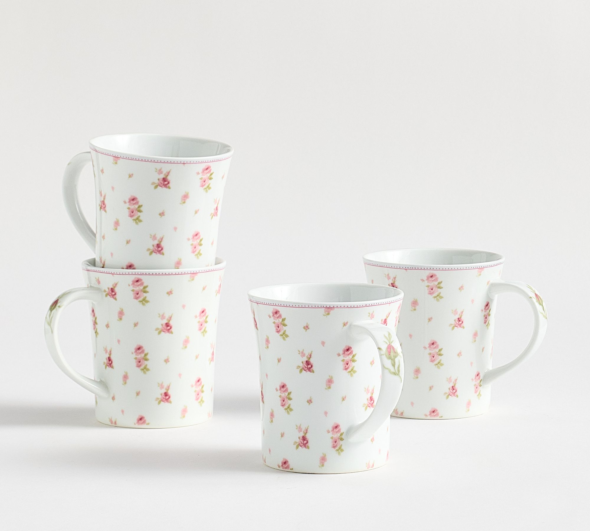 LoveShackFancy Garden Floral Mugs - Set of 4 | Pottery Barn