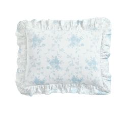 LoveShackFancy Belgian Flax Linen Rose Sham