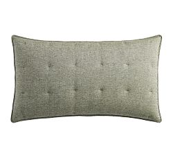 Open Box: Belgian Flax Linen Comforter Sham, King, Set of 2 - Dark Green
