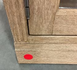 Open Box: Build Your Own Livingston Modular Collection, Glass Door Cabinet without Top, 35" - Seadrift