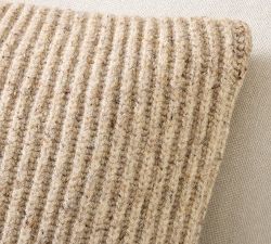 Heathered Ribbed Lumbar Pillow