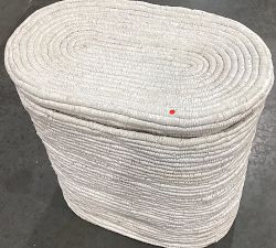 Open Box: Coil Hamper, Double - Whitewash