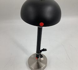 Open Box: Ronnie Wireless Touch Metal Table Lamp (15") - Black