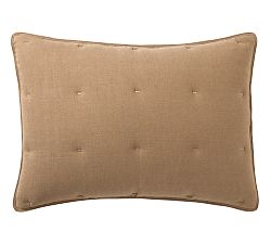 Open Box: Belgian Flax Linen Comforter Sham, Standard, Set of 2 - Bronze