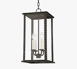 Open Box: Zayd Outdoor Metal Pendant, Medium - French Iron
