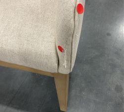 Open Box: Baldwin Upholstered Wood Base Dining Chair - Performance Everydaylinen™ Oatmeal, Seadrift