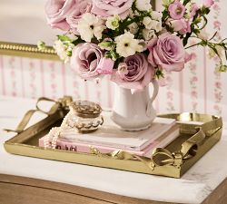 LoveShackFancy Figural Brass Ribbon Tray