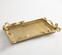 LoveShackFancy Figural Brass Ribbon Tray